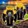 Lsu Tigers 1 Zip Hoodie 3D