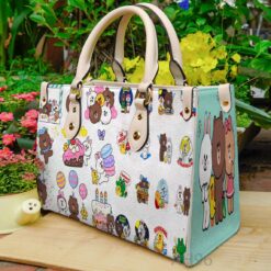 Line Friends Leather Handbag