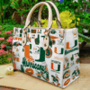 Miami Hurricanes Lover Leather Handbag