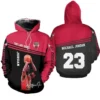 Michael Jordan Zip Hoodie 3D