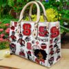 Nc State Wolfpack Hand Leather Handbag