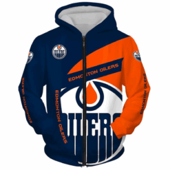 Edmonton Oilers Zip Hoodie 3D