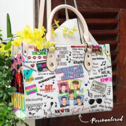 Nkotb Leather Handbag