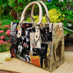 Neil Young 1 Leather Handbag