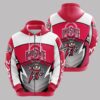 The Ohio State Buckeyes Zip Hoodie 3D
