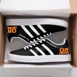 Ozzy Osbourne Black Stan Smith Shoes