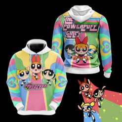 Powerpuff Girls Zip Hoodie 3D