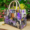 Prince Purple Hand Leather Handbag