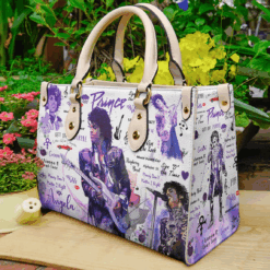 Prince Purple Leather Handbag