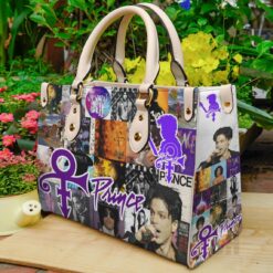 Prince Purple 2 Leather Handbag