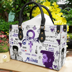 Prince Purple Lover Leather Handbag