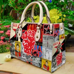 Rage Against The Machine Hand Leather Handbag