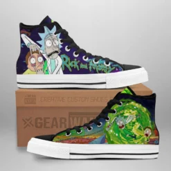 Rick And Morty High Top Shoes