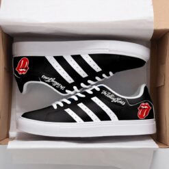 The Rolling Stones Black Stan Smith Shoes