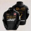 Haas F 1 Zip Hoodie 3D