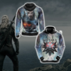 The Witcher 1G Zip Hoodie 3D