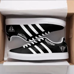 Triumph Black Stan Smith Shoes
