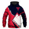 Tesla Car Zip Hoodie 3D