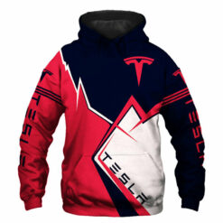 Tesla Car Zip Hoodie 3D