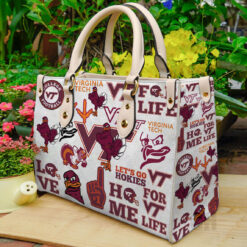 Virginia Tech Hokies Leather Handbag
