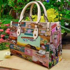 Courage The Cowardly Dog 1 Leather Handbag