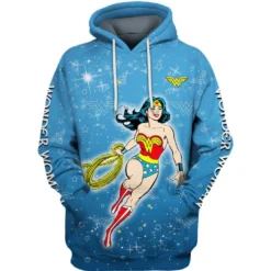 Wonder Woman Zip Hoodie 3D