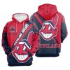 Cleveland Indians Zip Hoodie 3D