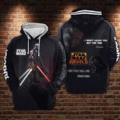 Darth Vader Star Wars Zip Hoodie 3D