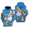 Alice In Wonderland 1 Zip Hoodie 3D