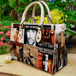 Bret Michaels Leather Handbag