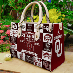 Oklahoma Sooners Lover Leather Handbag