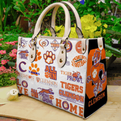 The Ultimate Clemson Tiger 1 Lover Leather Handbag