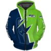 Seattle Seahawks Hoodie Zip 3D