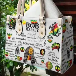 Bob Marley Hand Leather Handbag