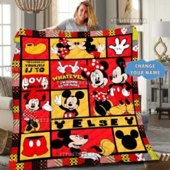 Mickey Love Minnie Quilt 08