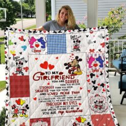 Mickey Love Minnie Quilt 06