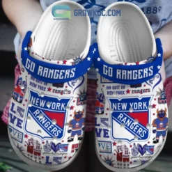 New York Rangers Love Rangers Soft Clogs