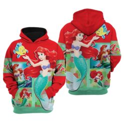 The Little Mermaid A 00 Zip Hoodie 3D