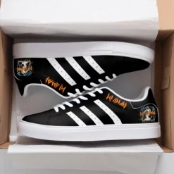 Def Leppard Black Stan Smith Shoes