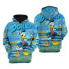Donald Duck Zip Hoodie 3D