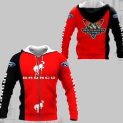 Ford Bronco Zip Hoodie 3D