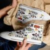 Friends Tv Show High Top Shoes