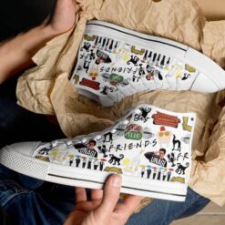Friends Tv Show High Top Shoes