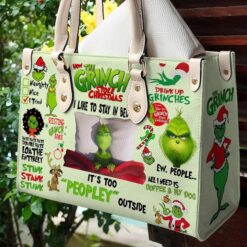 Grinch Lover Leather Handbag