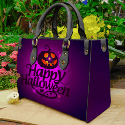 Halloween Happy 2024 Hand Leather Handbag