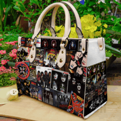 Kiss Band Leather Handbag