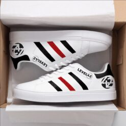 Level 42 Red Stan Smith Shoes