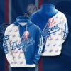 Los Angeles Dodgers A 00 Zip Hoodie 3D
