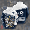 Los Angeles Rams 1 Zip Hoodie 3D