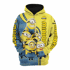 Minions Zip Hoodie 3D